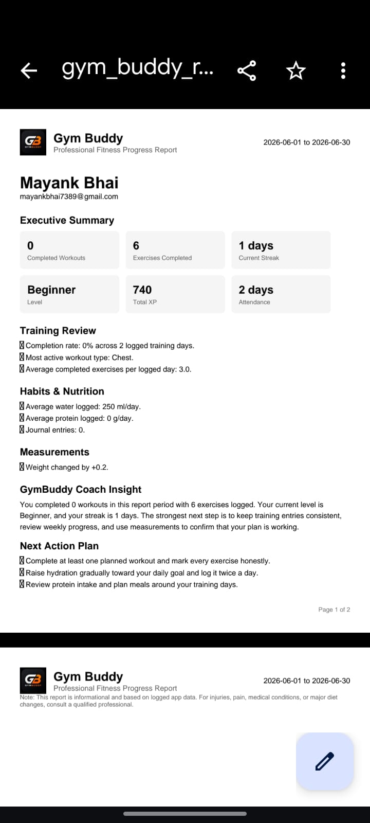 Workout Tracking